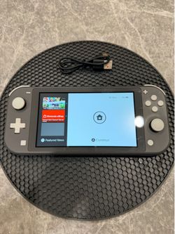 Nintendo Switch lite in gray.
