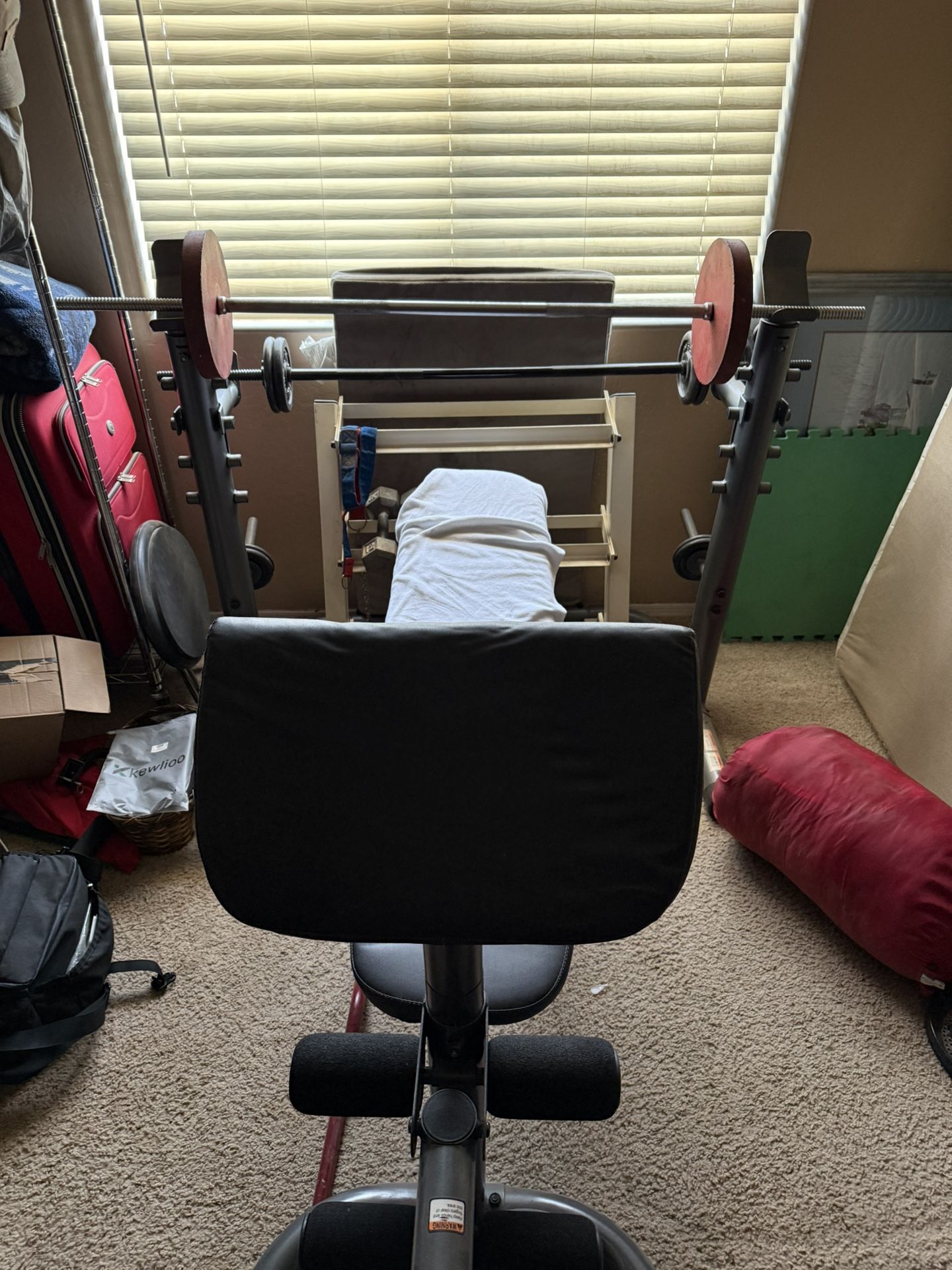 Weight Bench Plus Weights