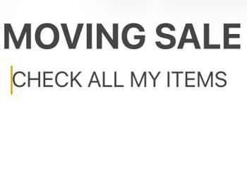 Moving Sale