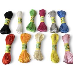 20m/Roll 2mm Chinese Knot Nylon Cord Thread Macrame Cord Bracelet Braided String