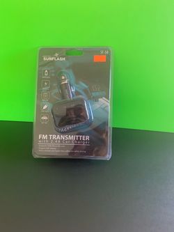 BLUETOOTH F.M. TRANSMITTER 2.4A “DIGITAL SUN FLASH”