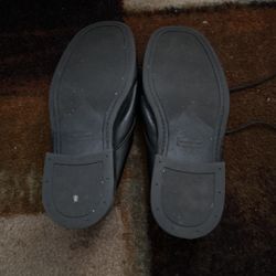 black leather dress shoes