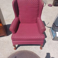 Single Burgundy  Chair