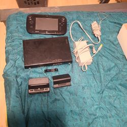 Nintendo Wii U With Power Cable And Charger