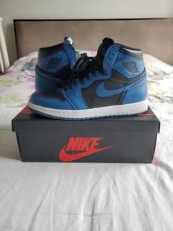 Jordan 1 High Retro "Dk Marina Blue" Sz 9.5