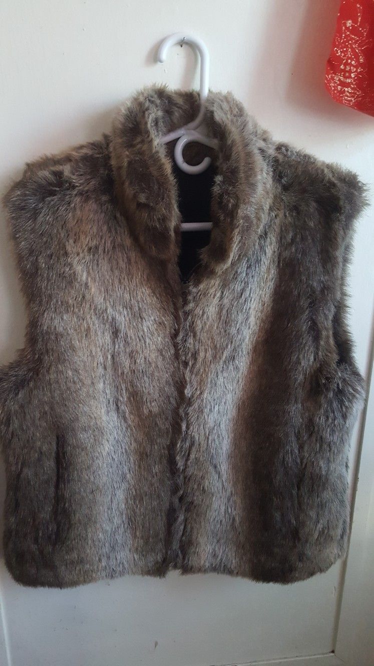 Fur Vest Size Medium