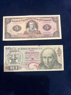 Ecuador and Mexico (2 bills)
