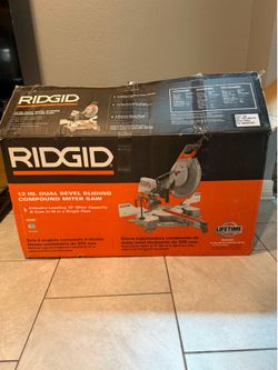 Ridgid double bevel sliding compound miter saw