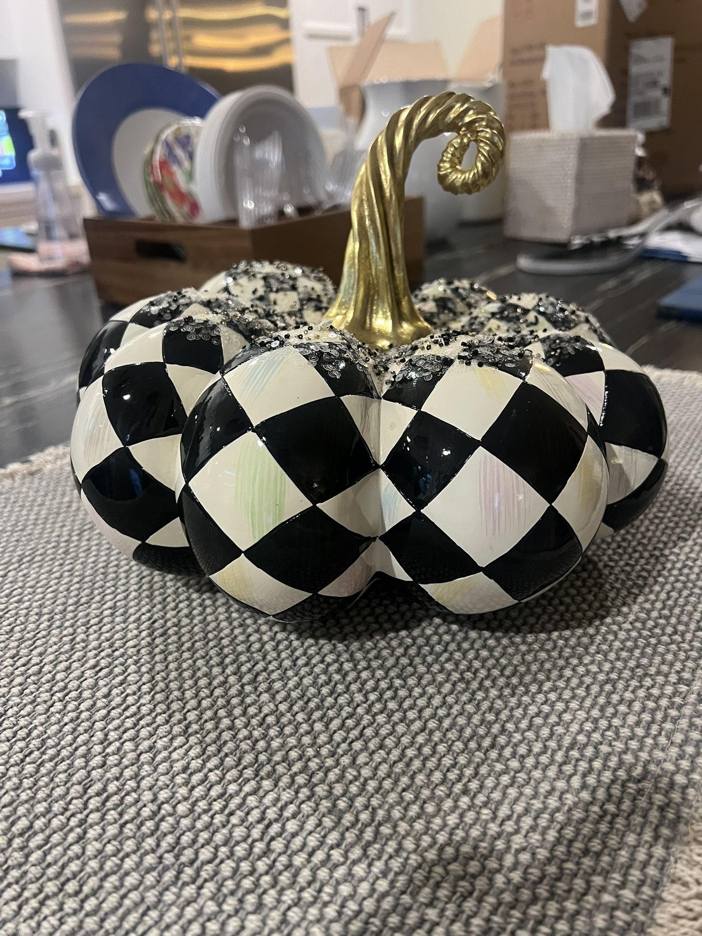 Mackenzie Childs Halloween Pumpkin