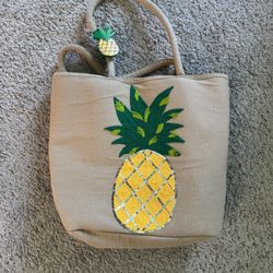 America and Beyond Pineapple Tote Bag