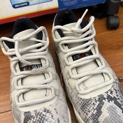 Jordan 11 Low Light Bone Sneak skin 