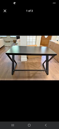 Black Wood Desk