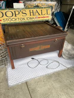 Antique Chicken Incubator Coffee Table