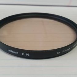 Heliopan 95mm KR 1.5 (1A) Skylight Filter camera lens photography