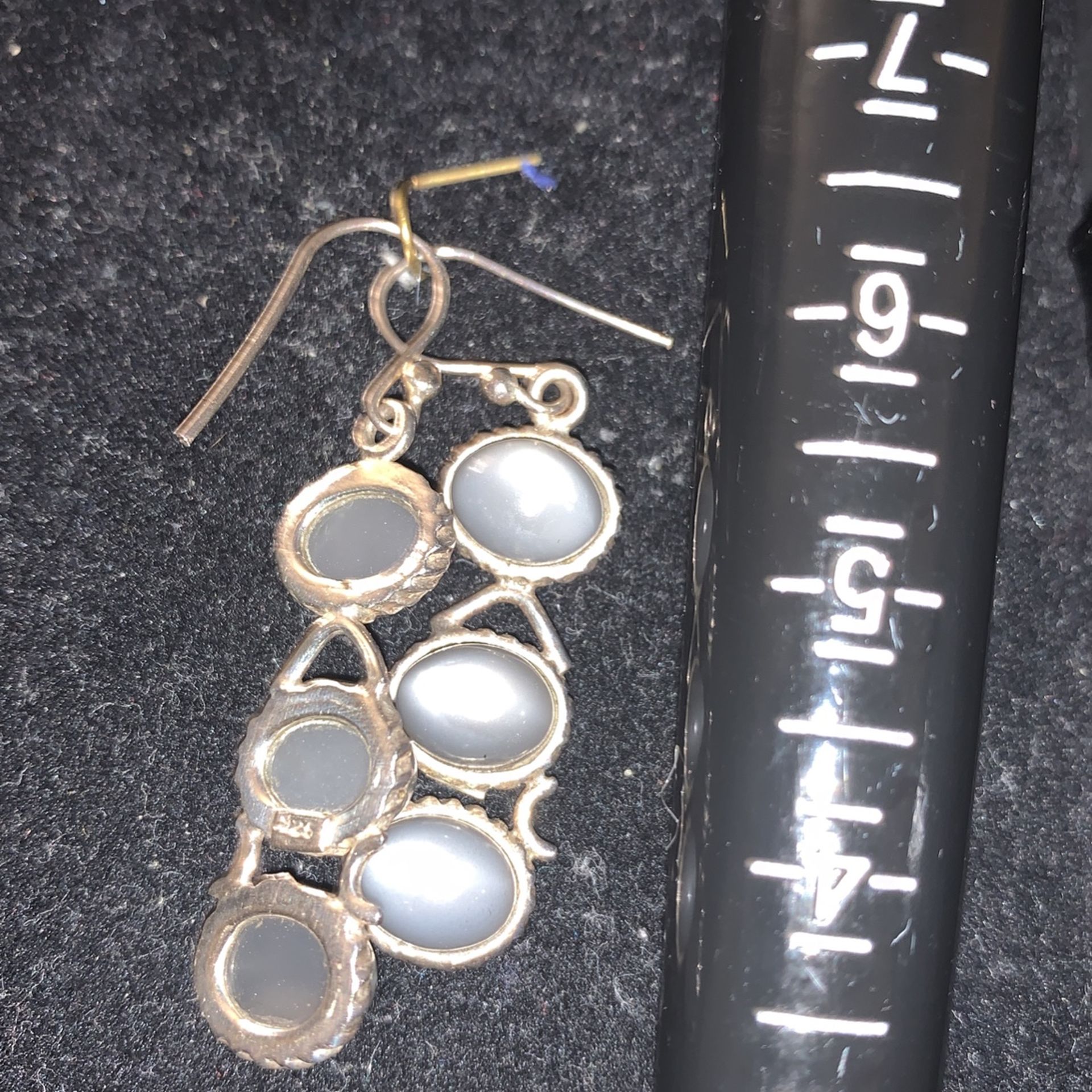 Natural Titanium MoonStone 10.20 Cts Earrings