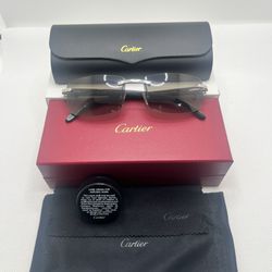 Cartier Glasses White Buffs