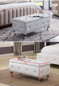 Ottoman storage Bench