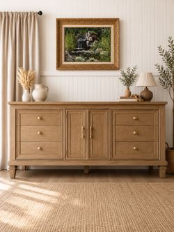 ✨ Century Furniture Solid Wood Buffet / Sideboard – Pottery Barn Style✨
