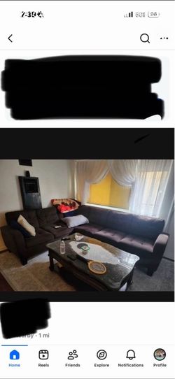 Sectional and coffee table