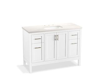 Hadron 48" Bathroom Vanity Cabinet with Sink and Quartz Top