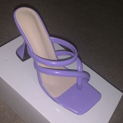 Lilac CrissCross Heel (Women’s 8)