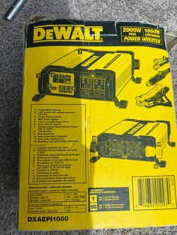 DeWalt 1000w power inverter