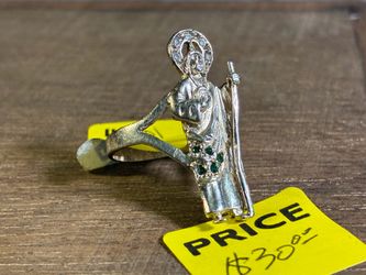 Sterling Silver Religious Ring