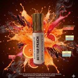 Bitter Peach Perfume Oil - Concentrated Roll-On Luxury Fragrance 10 ml roll on  Experience a provocative and intoxicating aroma that balances 