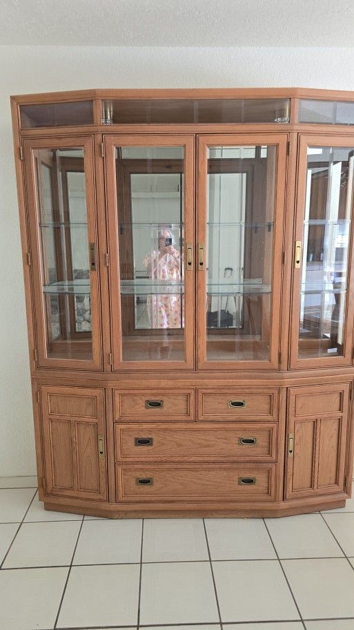 Oak China Cabinet
