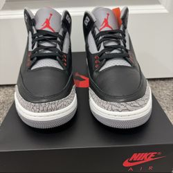 Nike Air Jordan 3 Black Cement Sz 11 