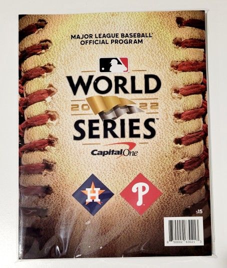 2022 World Series Program HOUSTON ASTROS vs PHILADELPHIA PHILLIES - NEW
