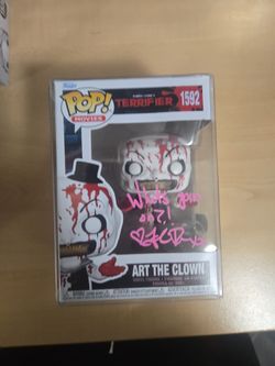 Art The Clown Signed and Quote