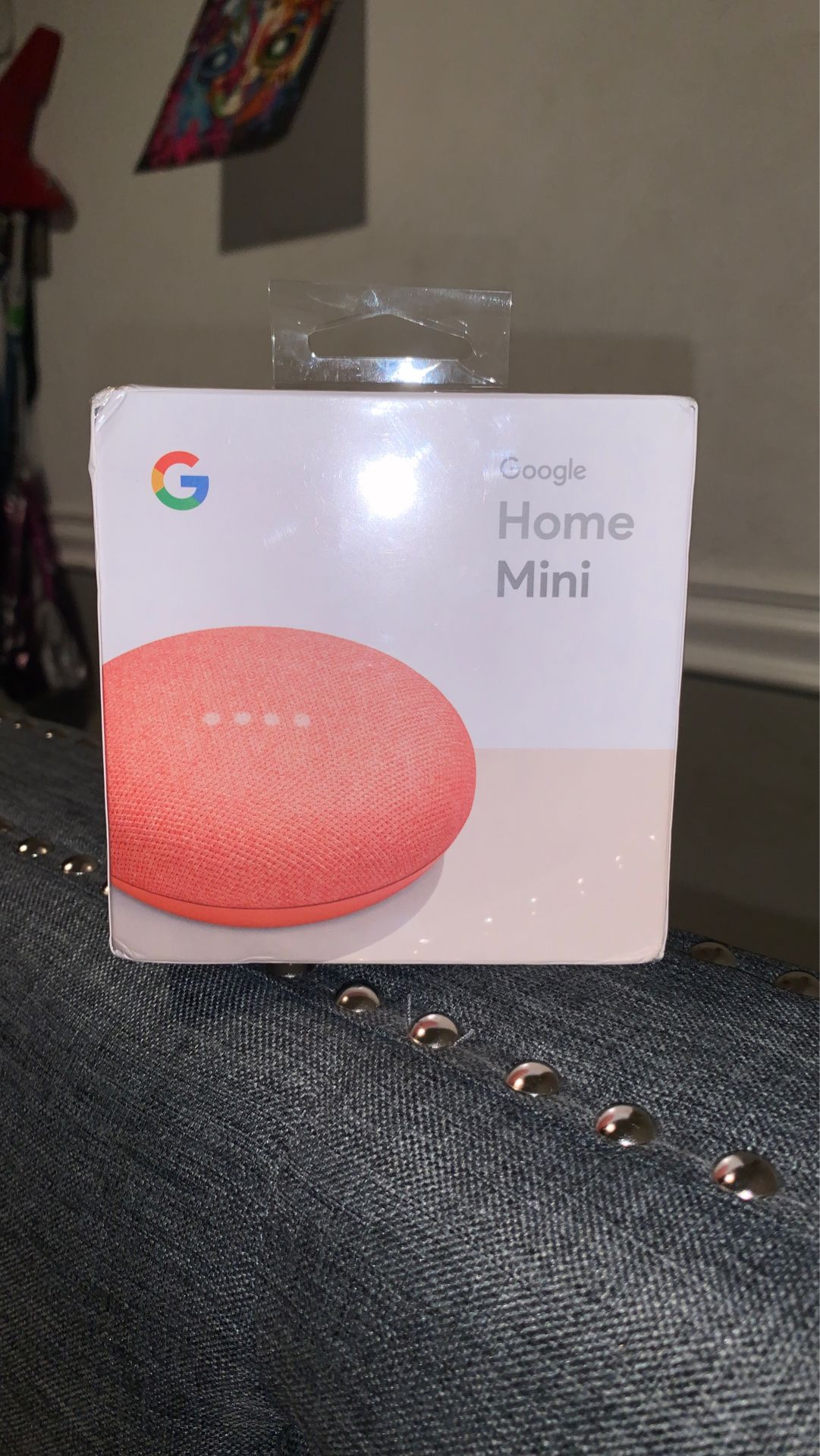 Google mini home (red)
