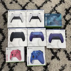 PlayStation And Xbox Controllers 