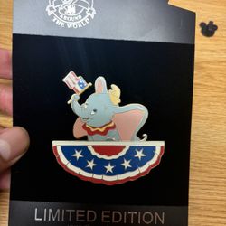 Dumbo Elephant Patriotic Disney Pin 