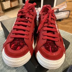 Dolce & Gabbana Custom https://offerup.com/redirect/?o=Mi5aZXJv low-top sneakers in leather with patent and transparent d