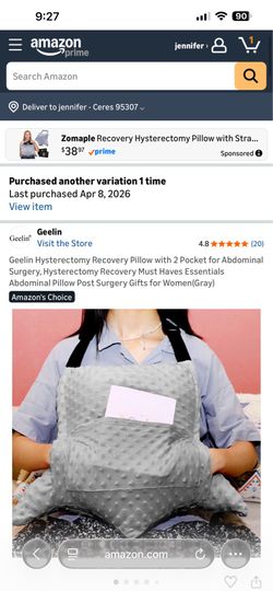 Post Tummy tuck pillow
