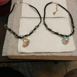 Handmade Choker $20 Each Cut Crystal Charm