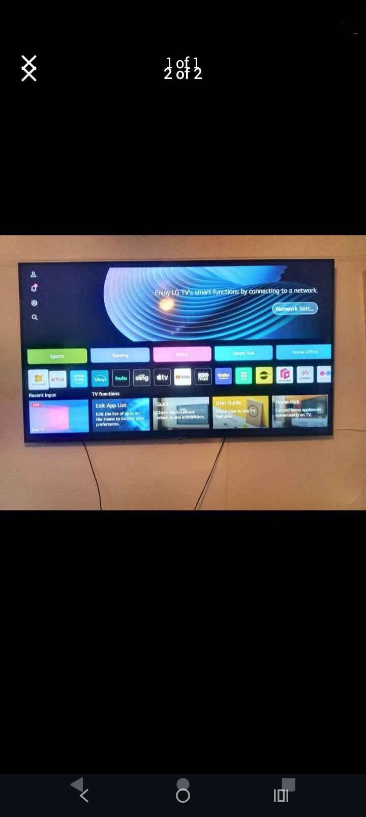 81 In Tv 700 Lg Smart Thin Frame And Excellent Pic
