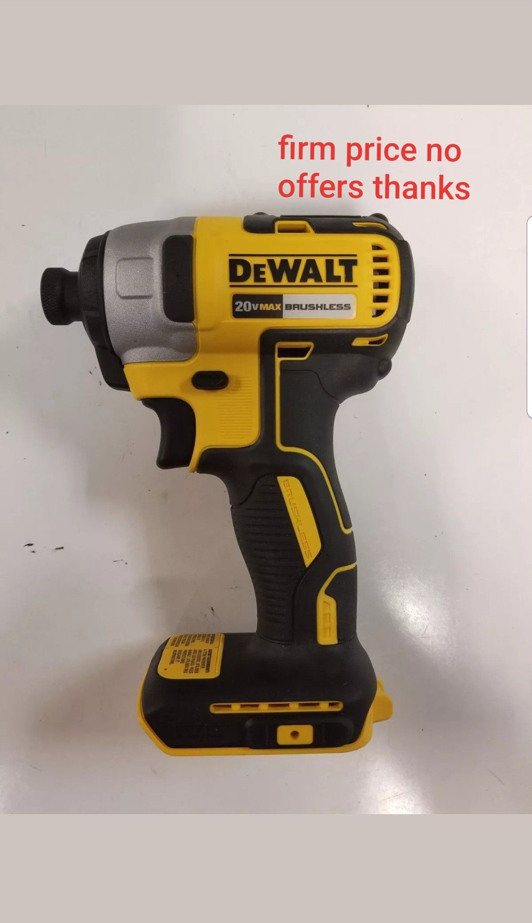 Dewalt dcf787b brushless motor  1/4" impact Driver battery or charger not included