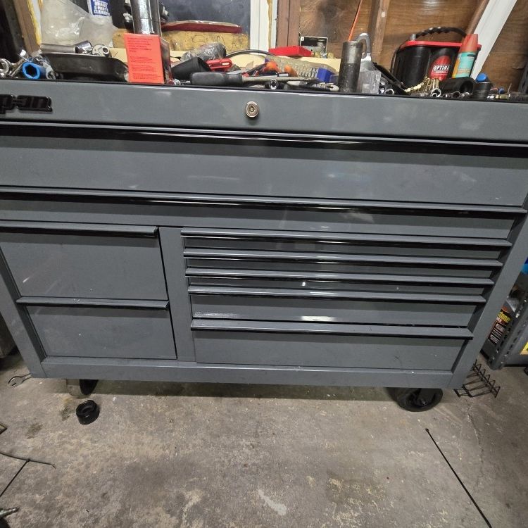 snap on tool box double bank KCP2422PWZ 2 big drawers like new for