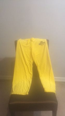 Yellow jogging pants