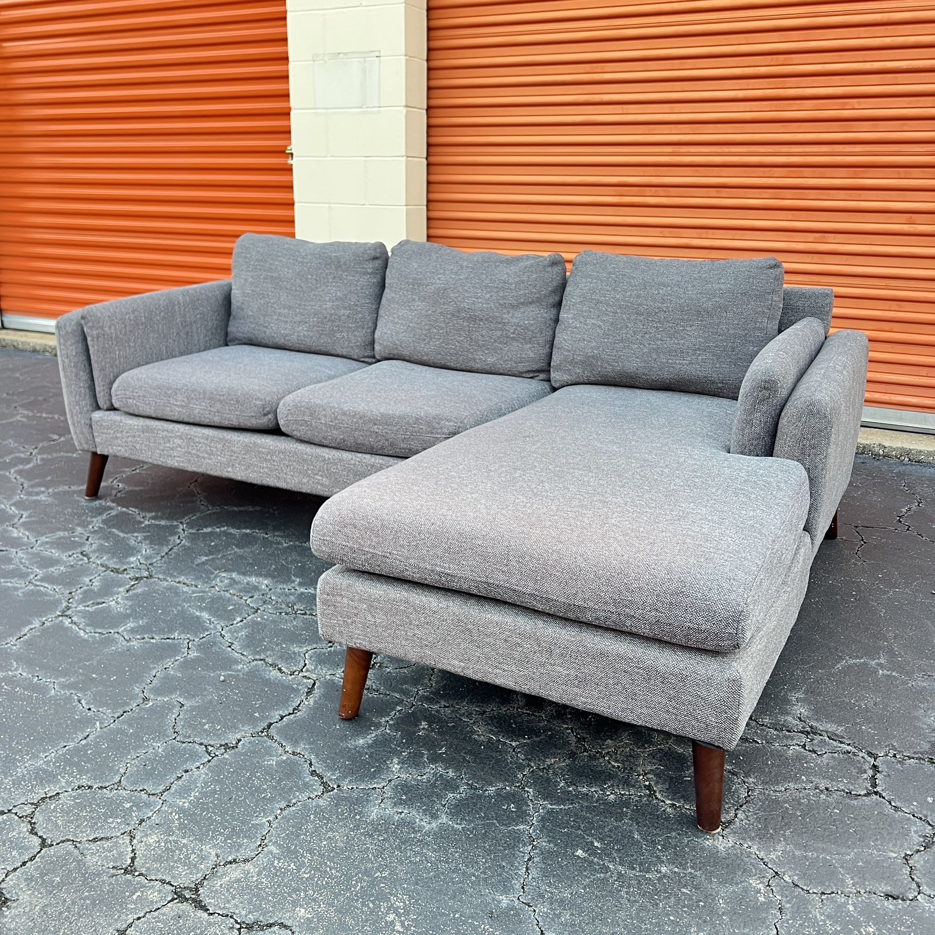 Free Delivery - Mid-Century Modern Sectional Couch