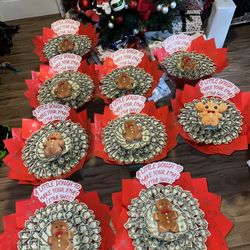 Christmas Money Bouquet Gift Set Roses 