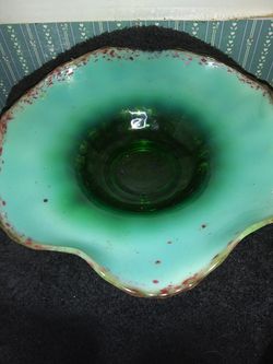 Vintage glass candy dish. NO chips NO cracks