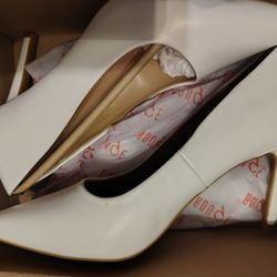 White Heels- Size 9