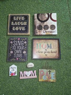 Decorative Wall Art & Accent Bundle