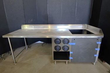 Wasserstrom 96 inch Stainless Steel Shake / Beverage Prep Table