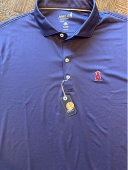NWT Men's johnnie-O Performance Polo Shirt - LA Angels (Large)