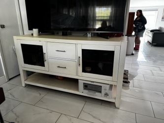 White TV Stand / Media Console - $150